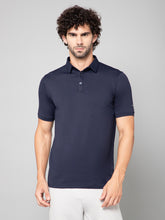 MINIMAL BUZZ SOFT TOUCH POLO T-SHIRT-NAVY